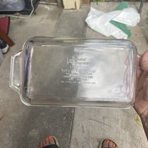 Anchor Hocking USA Clear Heavy Glass Bread Loaf‎ Bake Pan Dish 5x9 1.5 Qt #1041